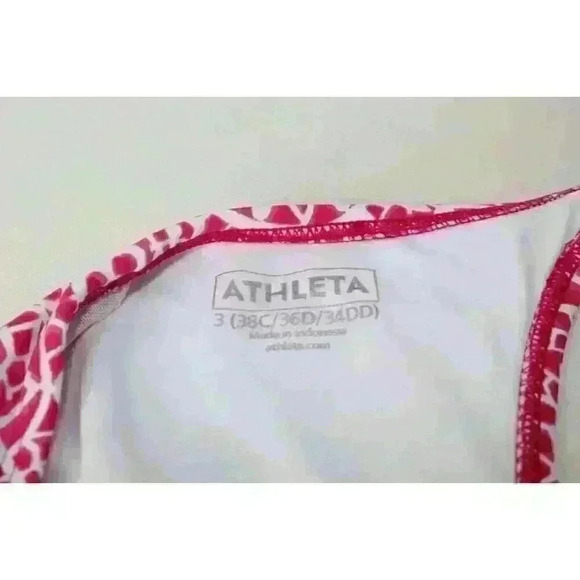 Athleta Preppy Boho Sporty Y2K Two Piece Swimsuit Women's Size 3 (38C/36D/34DD) - Picture 11 of 16
